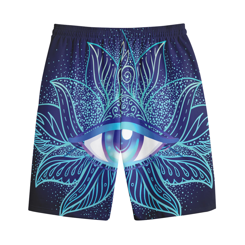 Eye of Providence Flower Print Cotton Shorts