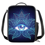 Eye of Providence Flower Print Crossbody Lunch Bag