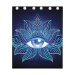 Eye of Providence Flower Print Curtain