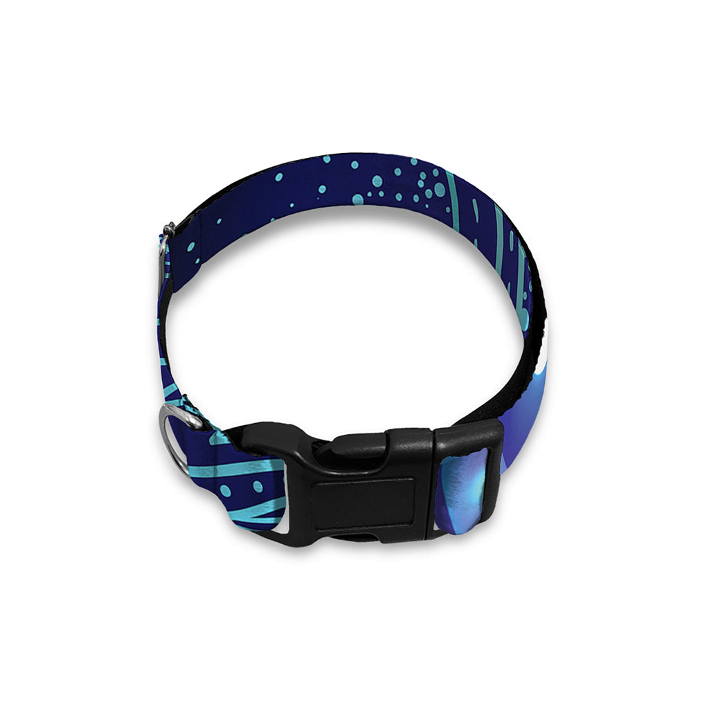 Eye of Providence Flower Print Dog Collar