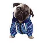 Eye of Providence Flower Print Dog Zip Up Hoodie