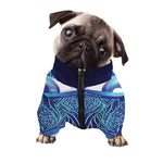 Eye of Providence Flower Print Dog Zip Up Jacket