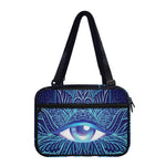 Eye of Providence Flower Print Double Strap Bible Bag