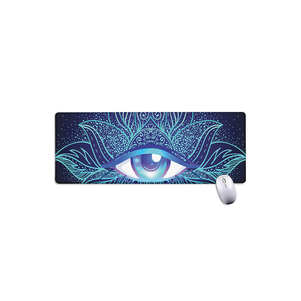 Eye of Providence Flower Print Extended Mouse Pad
