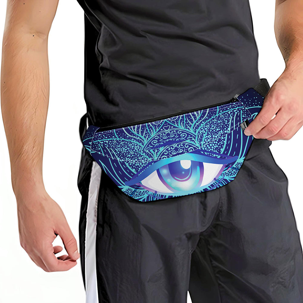 Eye of Providence Flower Print Fanny Pack