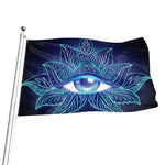 Eye of Providence Flower Print Flag