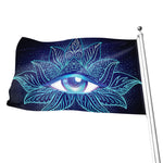 Eye of Providence Flower Print Flag