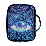 Eye of Providence Flower Print Front Pocket Bible Bag