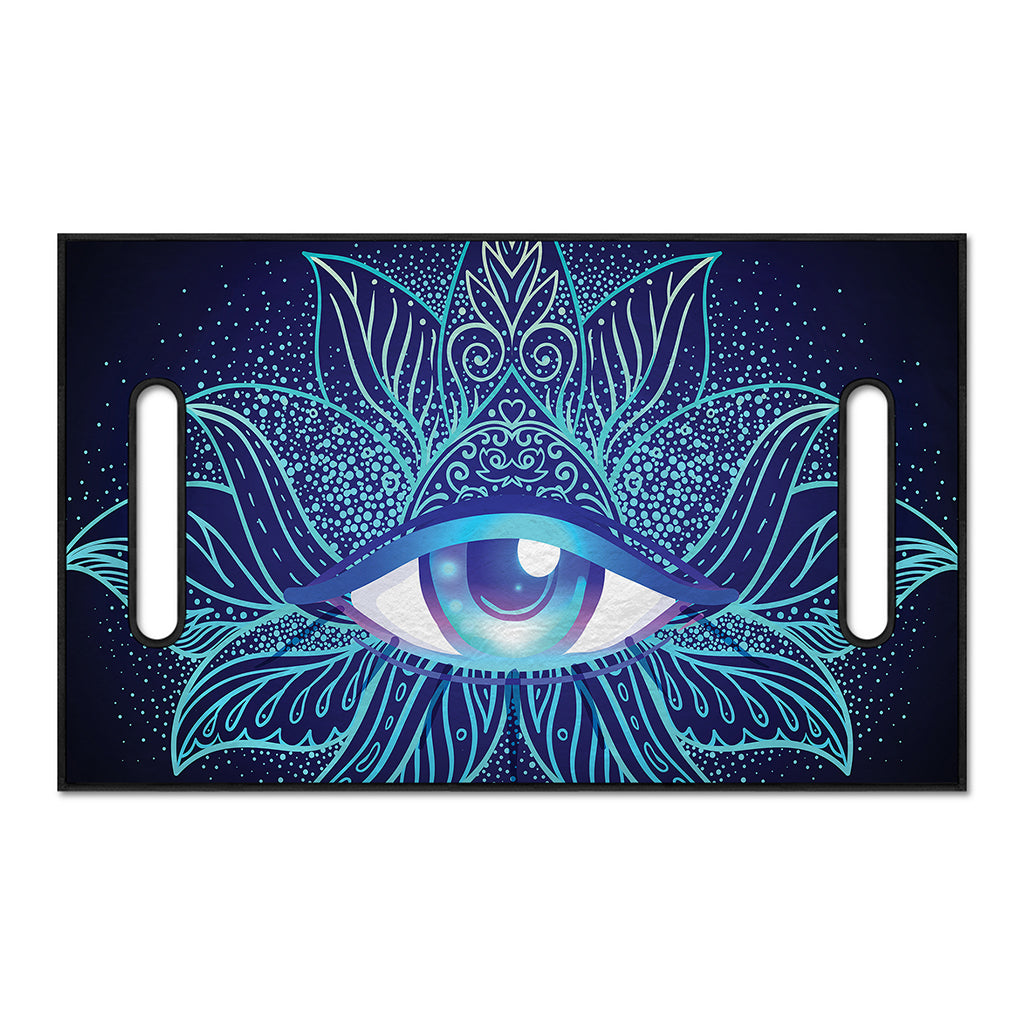 Eye of Providence Flower Print Golf Cart Seat Cover