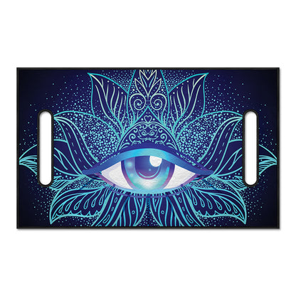 Eye of Providence Flower Print Golf Cart Seat Cover