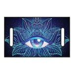 Eye of Providence Flower Print Golf Cart Seat Cover