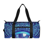 Eye of Providence Flower Print Gym Bag