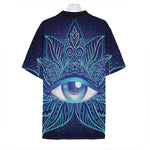 Eye of Providence Flower Print Hawaiian Shirt