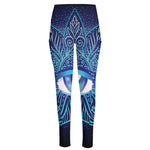 Eye of Providence Flower Print High-Waisted Pocket Leggings