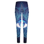 Eye of Providence Flower Print High-Waisted Pocket Leggings