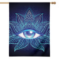 Eye of Providence Flower Print House Flag