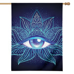 Eye of Providence Flower Print House Flag