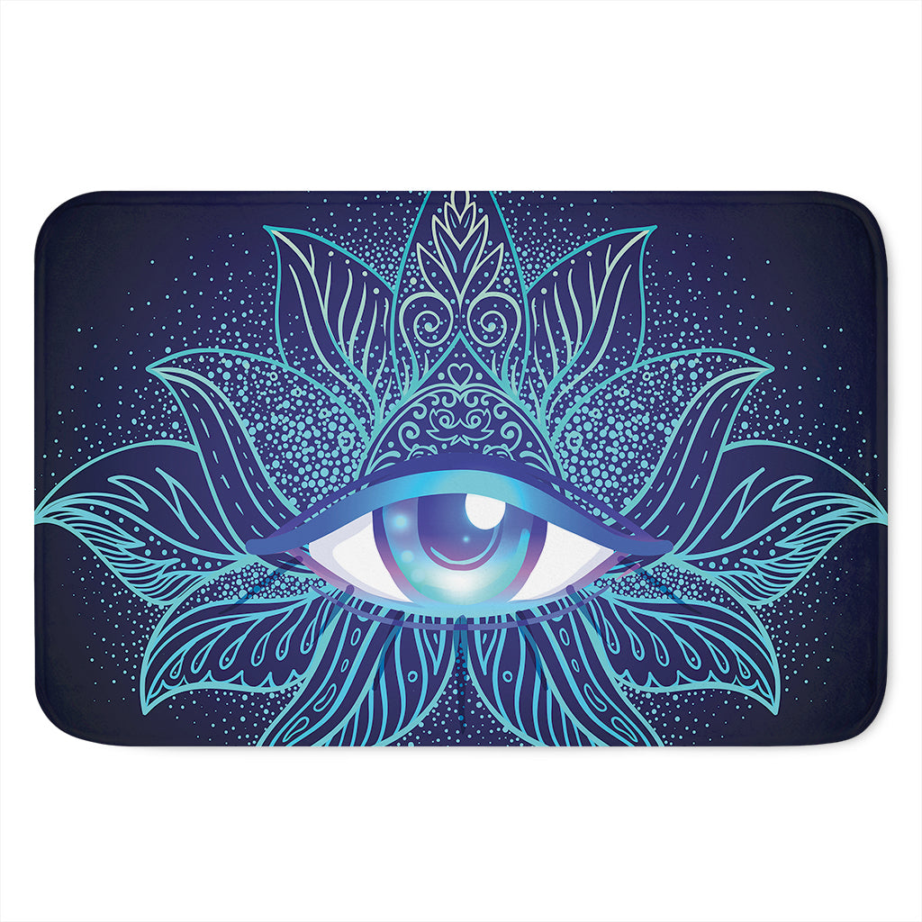 Eye of Providence Flower Print Indoor Door Mat