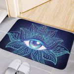 Eye of Providence Flower Print Indoor Door Mat