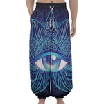 Eye of Providence Flower Print Lantern Pants