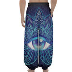 Eye of Providence Flower Print Lantern Pants
