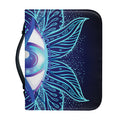 Eye of Providence Flower Print Leather Bible Cover