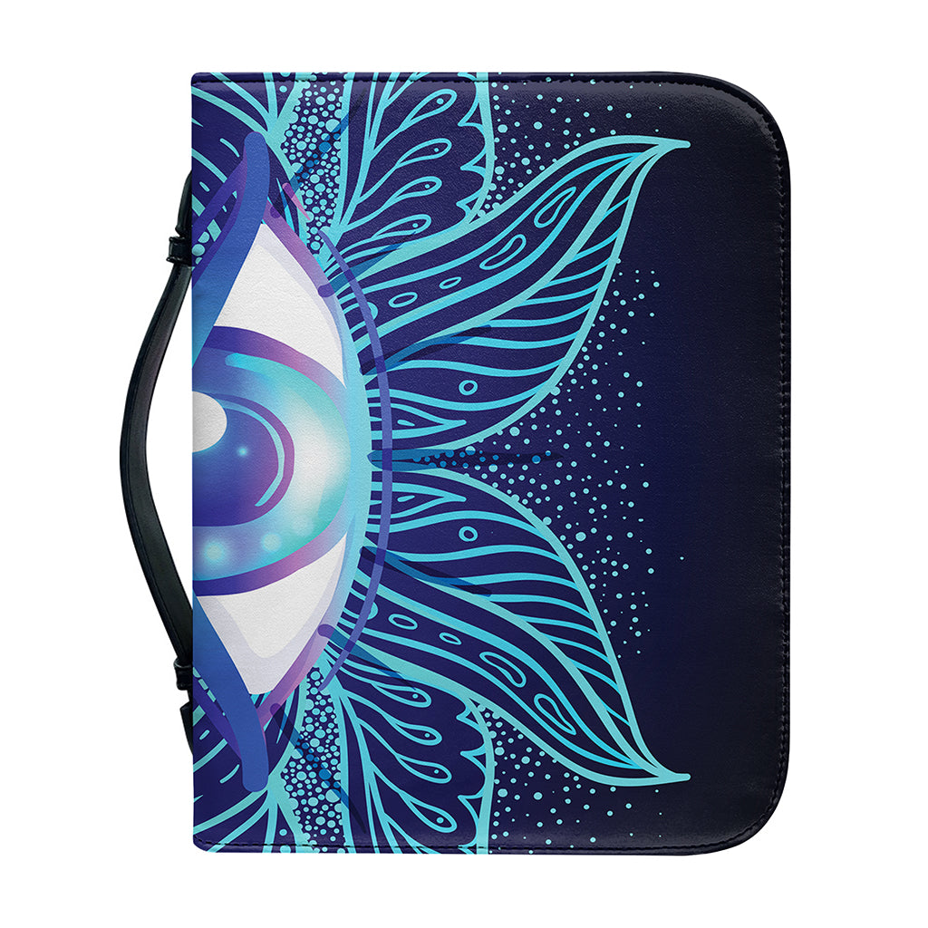 Eye of Providence Flower Print Leather Bible Cover