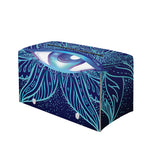 Eye of Providence Flower Print Leather Tissue Box Cover