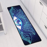 Eye of Providence Flower Print Long Kitchen Mat
