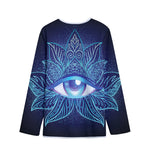 Eye of Providence Flower Print Long Sleeve Short Coat