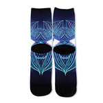 Eye of Providence Flower Print Long Socks