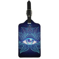 Eye of Providence Flower Print Luggage Tag