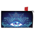 Eye of Providence Flower Print Mailbox Cover