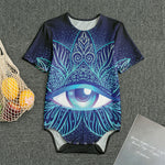 Eye of Providence Flower Print Men's Bodysuit