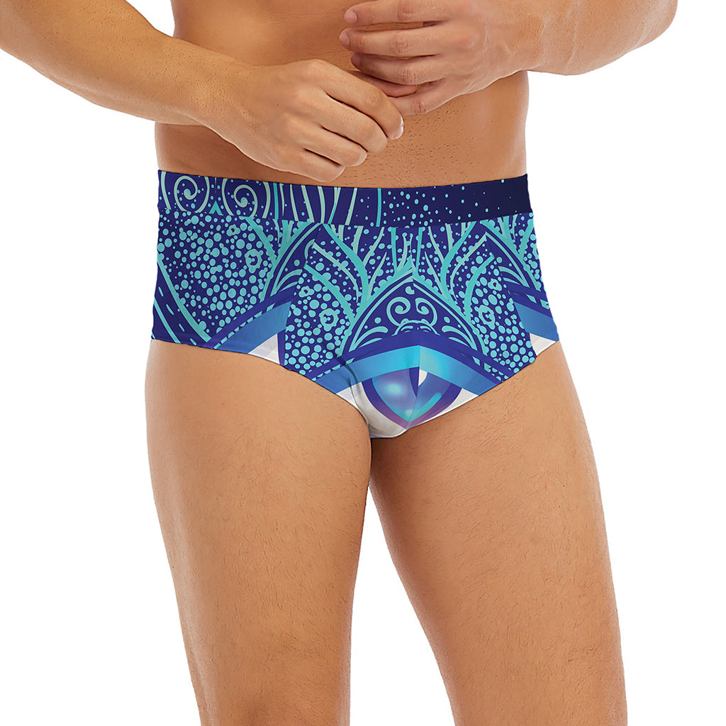 Eye of Providence Flower Print Men's Briefs