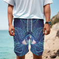Eye of Providence Flower Print Men's Cargo Shorts