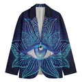 Eye of Providence Flower Print Men's Cotton Blazer