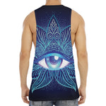 Eye of Providence Flower Print Men's Muscle Tank Top