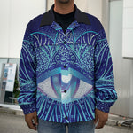 Eye of Providence Flower Print Men's Shirt Jacket