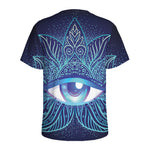 Eye of Providence Flower Print Men's Sports T-Shirt