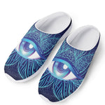 Eye of Providence Flower Print Mesh Casual Shoes