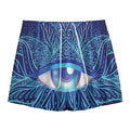 Eye of Providence Flower Print Mesh Shorts