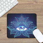 Eye of Providence Flower Print Mouse Pad