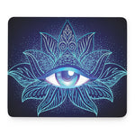 Eye of Providence Flower Print Mouse Pad