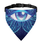 Eye of Providence Flower Print Over The Collar Dog Bandana