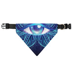 Eye of Providence Flower Print Over The Collar Dog Bandana