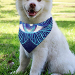 Eye of Providence Flower Print Over The Collar Dog Bandana