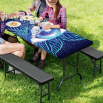 Eye of Providence Flower Print Picnic Table Cover