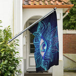Eye of Providence Flower Print Polyester Flag