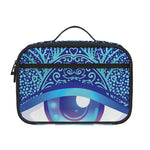 Eye of Providence Flower Print Portable Lunch Bag